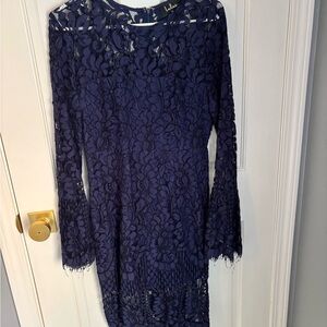 Lulu's Navy Lace Dress